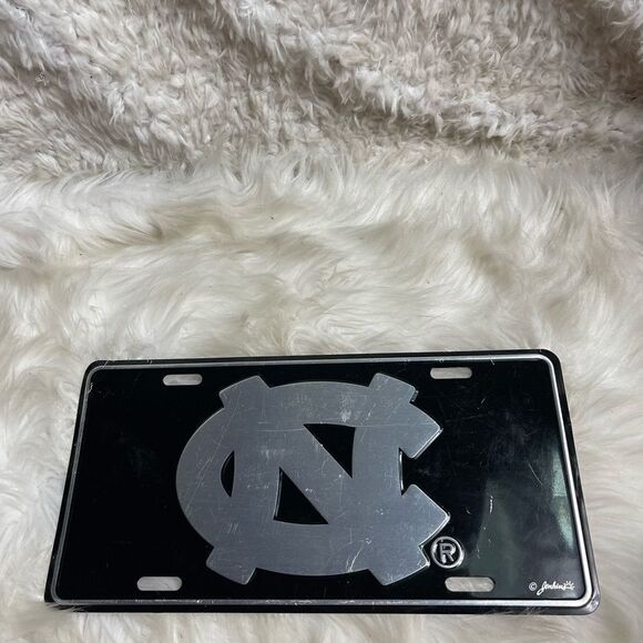 NORTH CAROLINA TAR HEELS ELITE CAR TRUCK TAG LICENSE PLATE BLACK SIGN UNIVERSITY - Picture 5 of 9